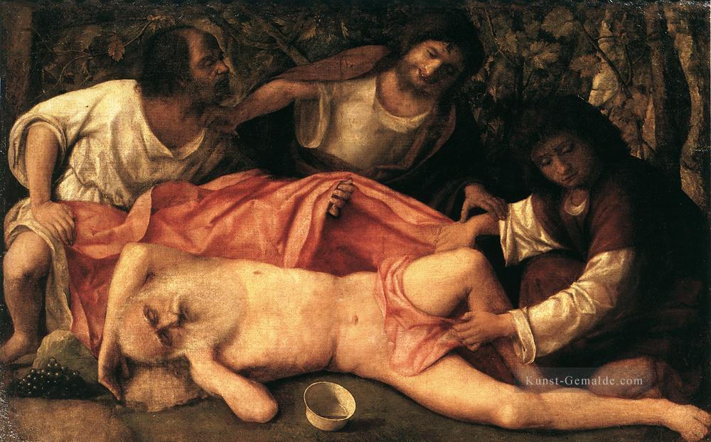 Trunkenheit von Noah Renaissance Giovanni Bellini Ölgemälde
